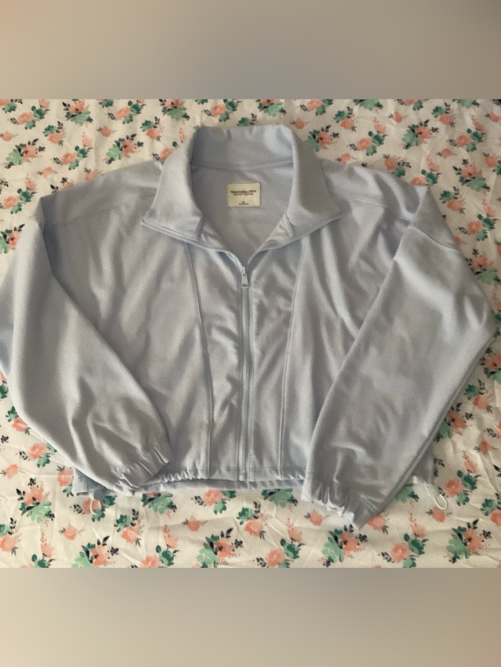 Abercrombie & Fitch Soft A&F Collection Blue Full-Zip Small